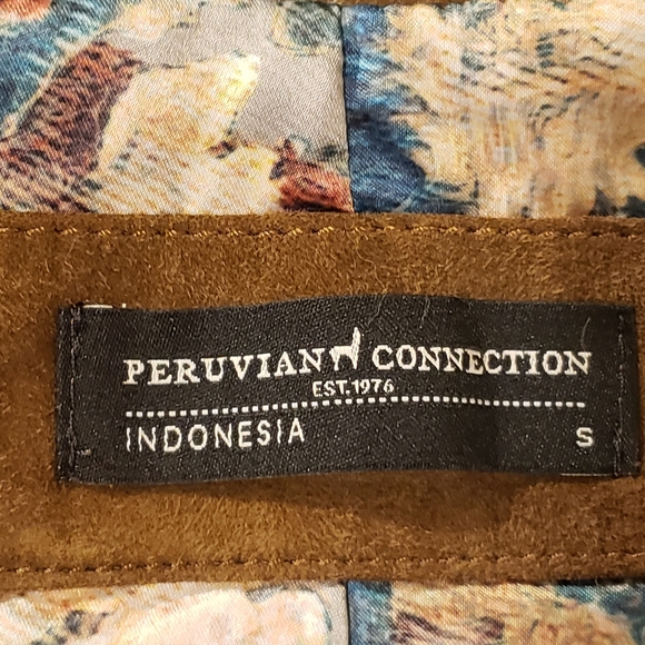 NWOT Peruvian Connection Goat Suede Jacket Small - Picture 7 of 10